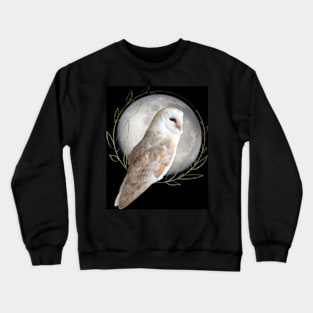 Barn Owl by the moon Crewneck Sweatshirt